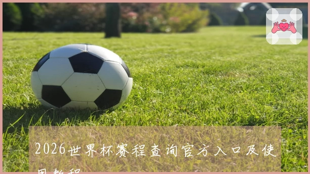 2026世界杯赛程查询官方入口及使用教程
